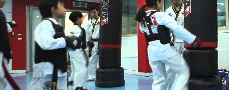 Training Taekwondo